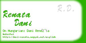 renata dani business card